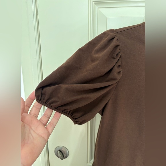 English Factory Knit Woven Mixed Dress Size Medium - Picture 3 of 7